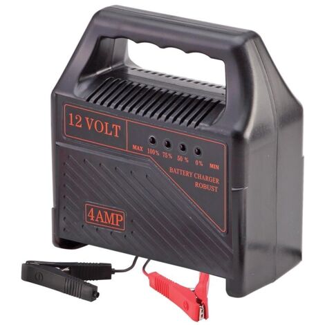Cargador de batería portátil para coche de 12V 4 amperios