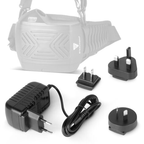 Cargador de batería STAHLWERK para unidad de soplado de cascos de soldadura de aire fresco