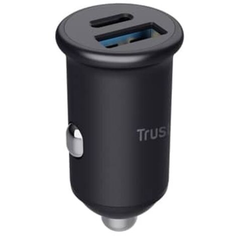CARGADOR DE COCHE TRUST MAXO 25197 USB-C USB-A 38W PD CARGA RAPIDA