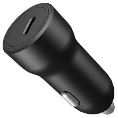 Cargador de coche USB-C 20 W negro – carga rápida – Universal