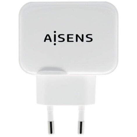 Cargador de Pared Aisens A110-0439/ 2xUSB/ 3.4A