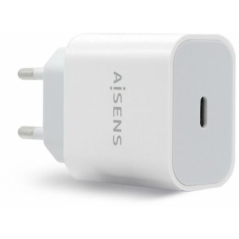 Cargador de Pared Aisens A110-0537/ 1xUSB Tipo-C/ 20W
