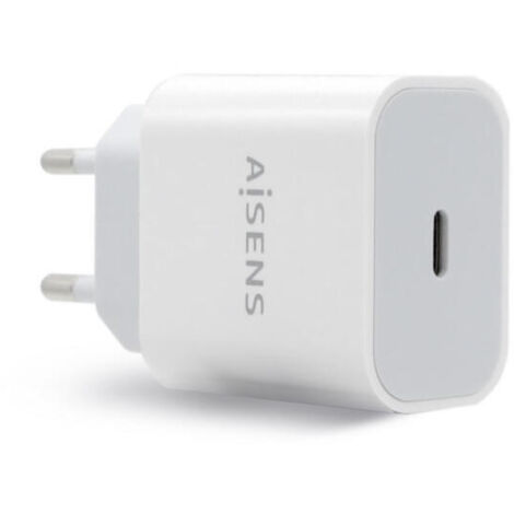 Cargador de Pared Aisens A110-0537/ 1xUSB Tipo-C/ 20W