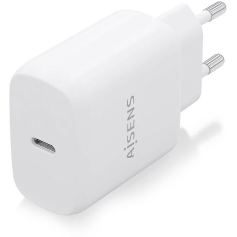 Cargador de Pared Aisens A110-0756/ 1xUSB Tipo-C/ 25W