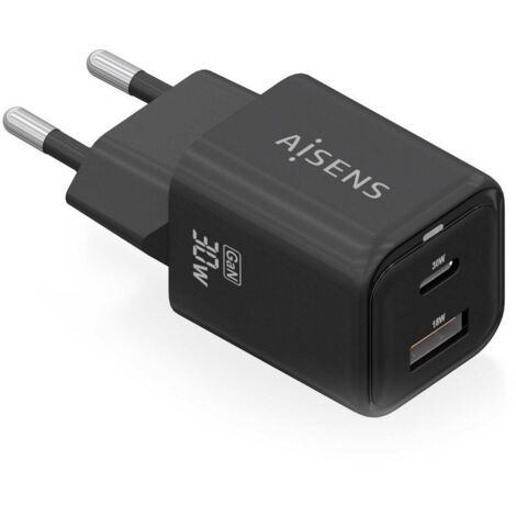 Cargador de Pared Aisens ASCH-30W2P021-BK Negro 30 W (1 unidad)