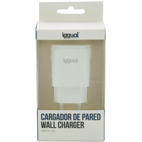 Cargador de Pared iggual IGG316924 5V Blanco