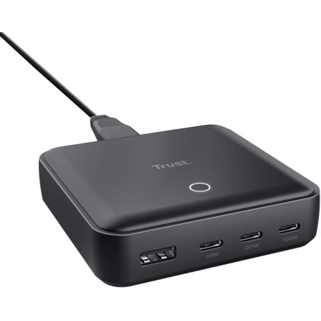 CARGADOR DE SOBREMESA TRUST 25242 100W 3xUSB-C 1xUSB-A PD 3.0