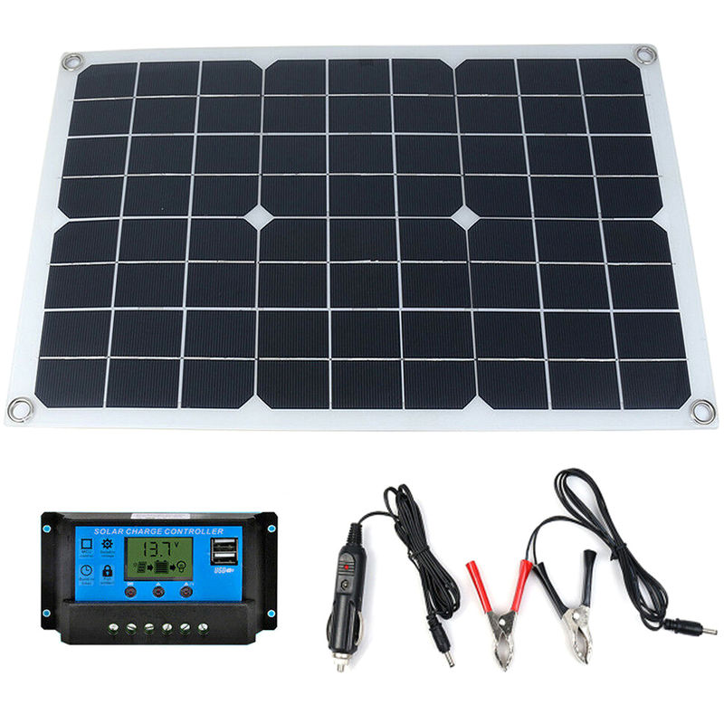 

Cargador del panel solar de 20W 18V silicio monocristalino solar del USB, con 10A controlador de carga solar