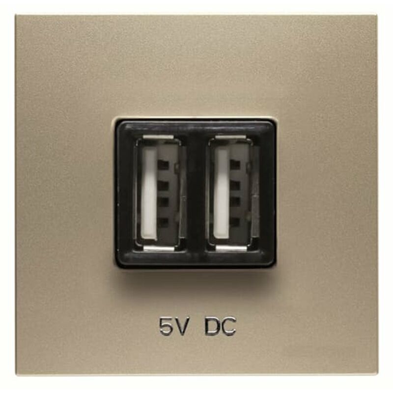 

Cargador doble USB Niessen N2285 CV serie Zenit color Cava