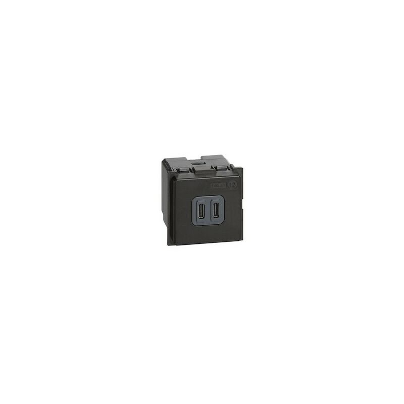 

Cargador doble USB Tipo C K4286C2 Living Now 2 modulos - Bticino