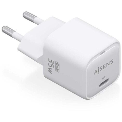 Cargador Gan de Pared Aisens ASCH-35W1P022-W/ 1xUSB Tipo-C/ 35W
