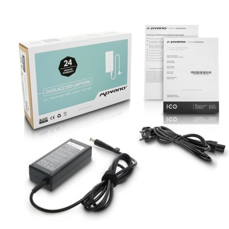 Cargador HP 19,5 V 3,33 A 65 W, clavija de 7,4 x 5,0 mm