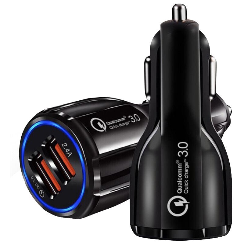 

Cargador rápido USB doble QC3.0 + 2,4A para coche ( 105515002) (Blíster) - GSC
