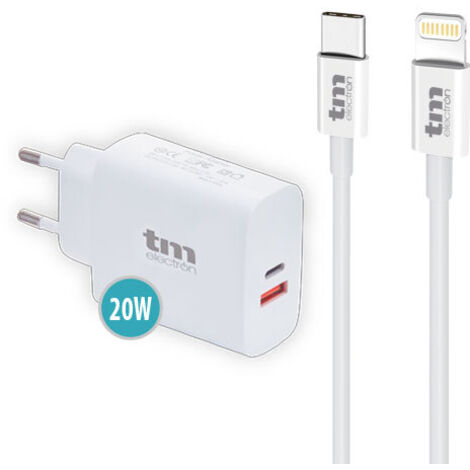 CARGADOR PD 20W CABLE USB C A LIGHTNING