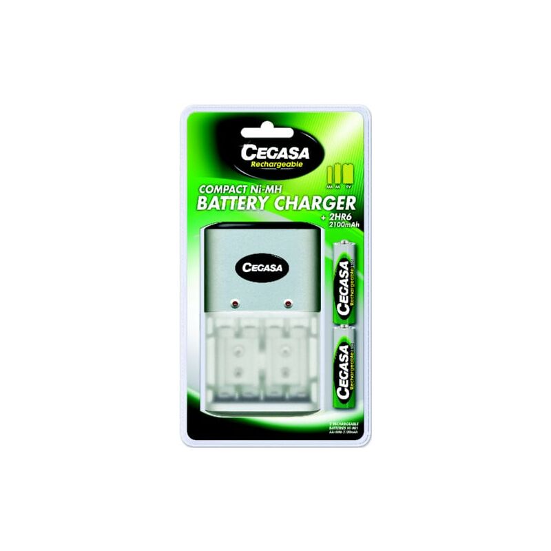

Cargador Pilas Cegasa Compacto + 2Hr6