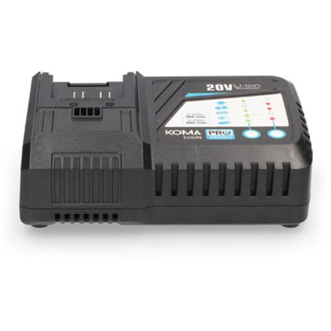 Cargador rapido bateria 125w koma tools pro series battery