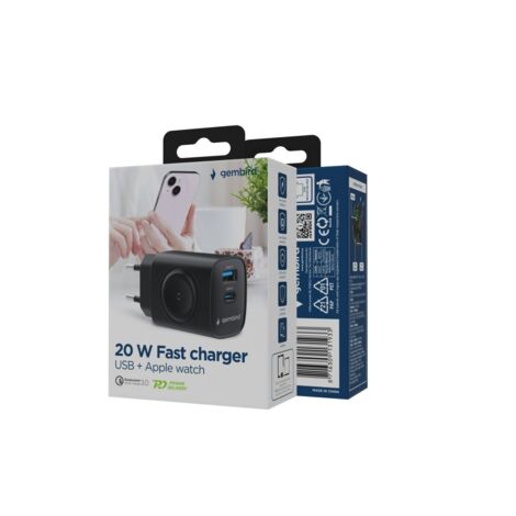 Cargador rÃ¡pido USB 2 puertos , 20 W, negro