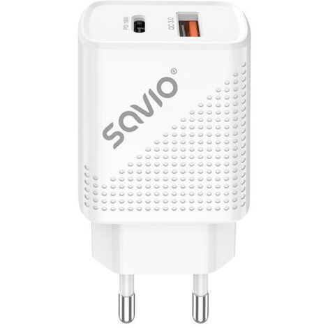 CARGADOR SAVIO LA-05 DUAL 18W USB 3.0