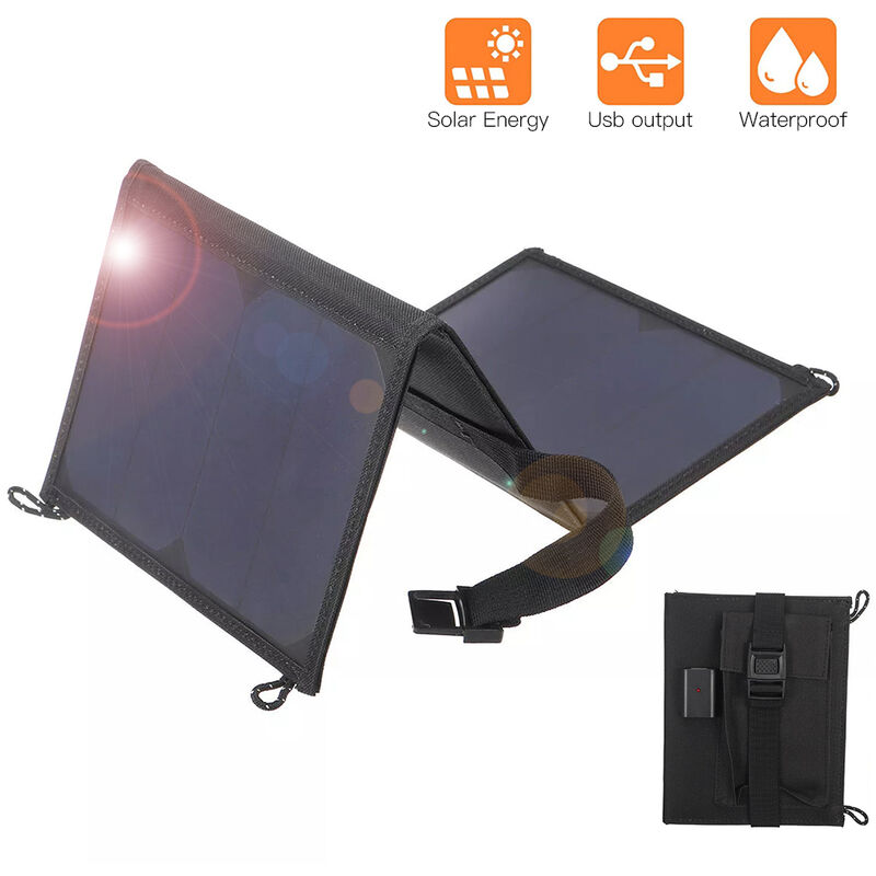 

Happyshopping - Cargador Solar USB 5V 15W, Paneles Solares,Negro