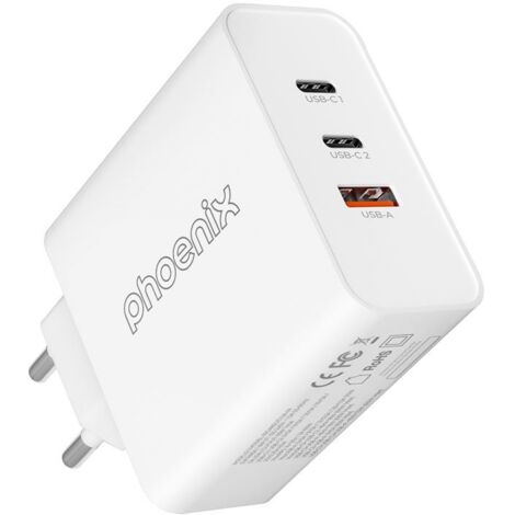 Cargador tipo c 65w gan phoenix