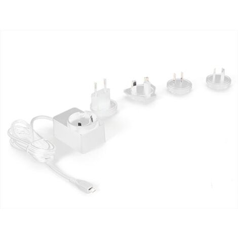 CARGADOR UNIVERSAL CON CONEXIÓN MICRO-USB - 5 VDC - 2.5 A CON 4 ENCHUFES DE VIAJE