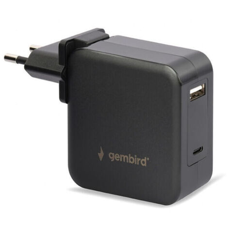 CARGADOR UNIVERSAL PARA PORTATIL GENBIRD 60W NEGRO