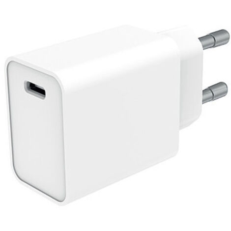 Cargador USB-C de 20 W blanco – con carga rápida Power Delivery – Universal