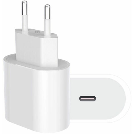 Cargador USB C PD carga rapida 20W  Blanco