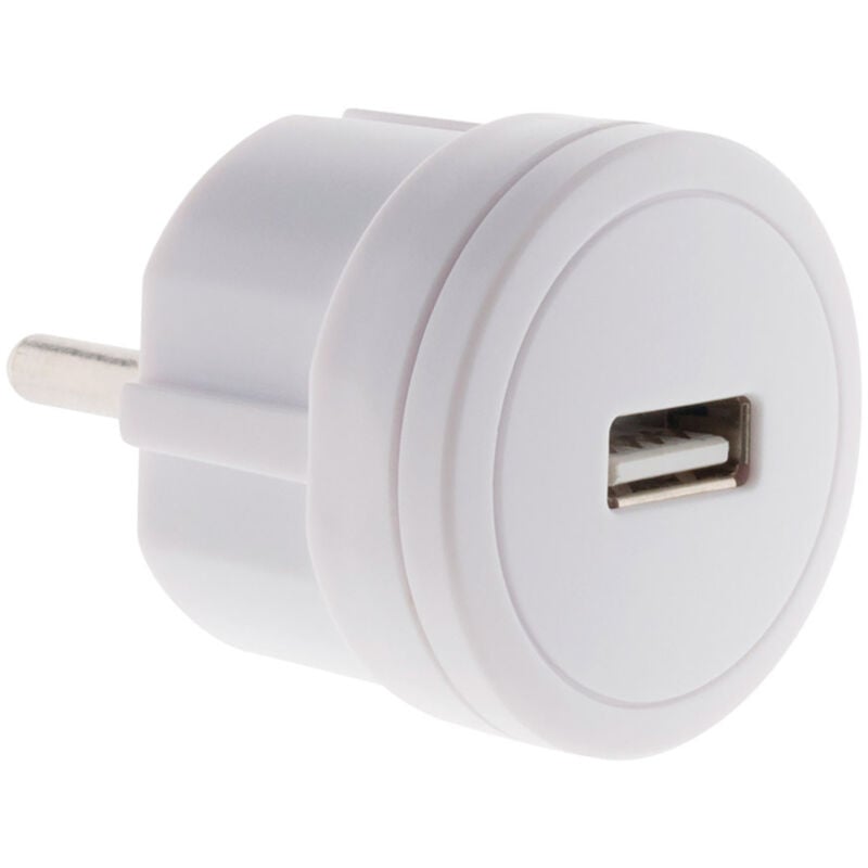 

Cargador USB compacto 2,1A blanco - Lifedom