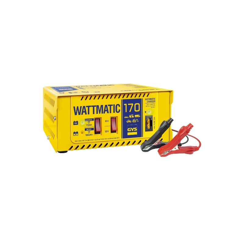 

GYS - Cargador WATTMATIC 170 CARGADOR AUTOM.WATTMATIC 170 230V-6/12V - 280W.