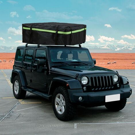 Cargo Sac Carteur de toit de voiture avec bande réflexive de nuit Cube de rangement de bagages universels pour le camping de voyage