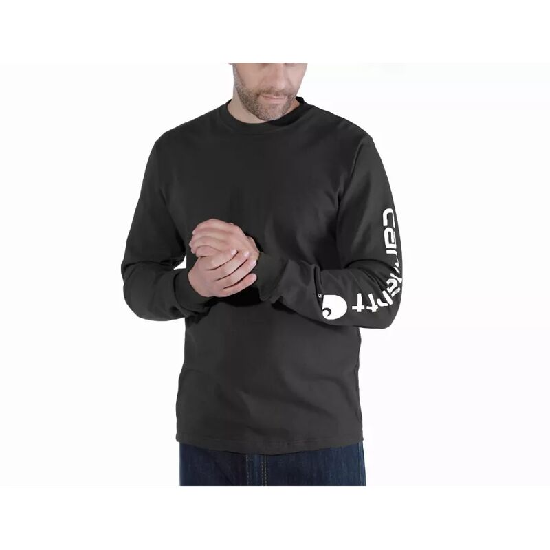 Carhartt - T-shirt À Manche Longue Avec Logo Sur La Manche - Ek231