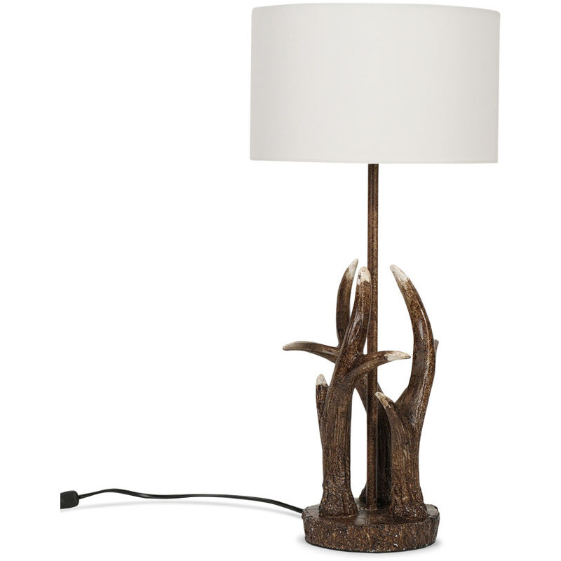 Caribou 59cm Table Lamp - White - Including LED Bulb