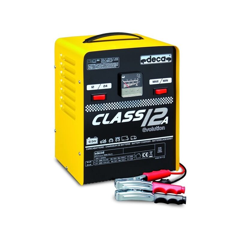 Image of Trade Shop Traesio - Trade Shop - Carica Batterie Deca Class 12a - Per Moto e Auto 12/24 v - Pb Wet 9,0 Amp 12/24v