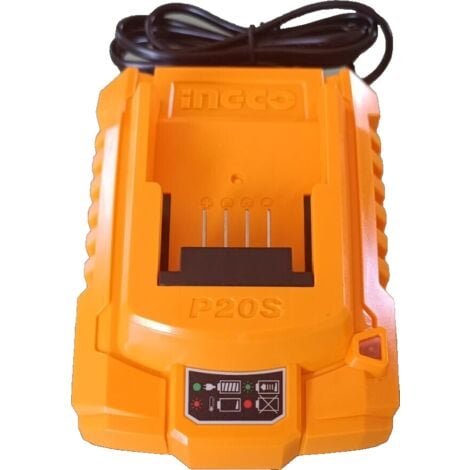 Carica Batterie INGCO da 20V-2Ah per Batterie da 2Ah a 5Ah