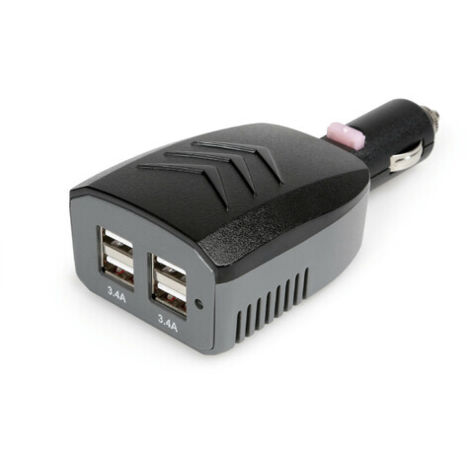 Caricabatteria 4 porte Usb - 6800 mA - 12/24V