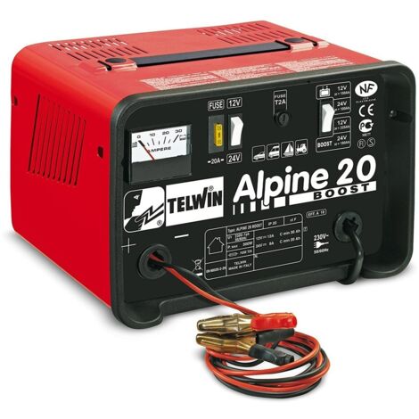 Caricabatteria auto portatile telwin alpine 20 boost tensione 12-24v carica batteria - Salone