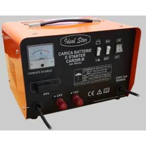 CARICABATTERIA AVVIATORE 'CAR20 R-B' IDEAL STAR Funzione Starter - Tensione 12/24 V - IDEAL STAR