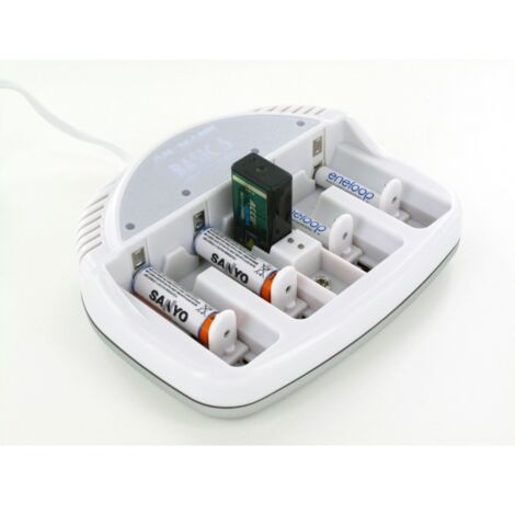 CARICABATTERIA BASIC 5 PLUS ANSMANN per batterie Micro AAA, Mignon AA, Baby C, Mono D e 9V
