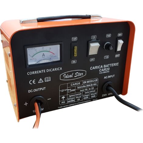 caricabatteria 'car 20' ideal star tensione 12/24 v