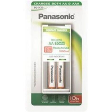 CARICABATTERIA - CARICA 500 + 2 PILE AA + 2 PILE AAA - panasonic