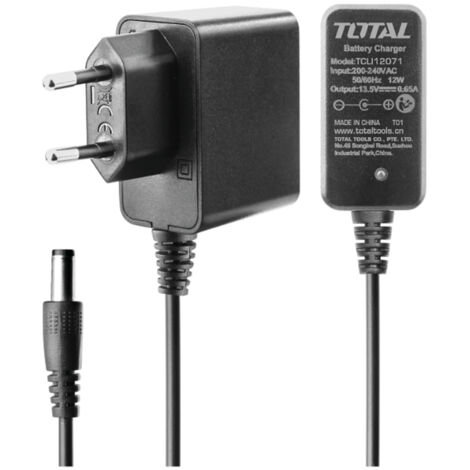 CARICABATTERIA CARICATORE RAPIDO ALIMENTATORE BATTERIA AL LITIO 12V TOTAL