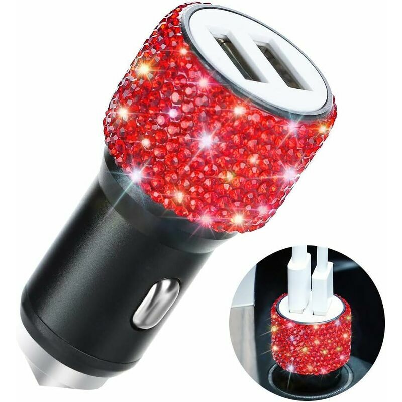 Volavo - Caricabatteria da auto doppio usb (colore...