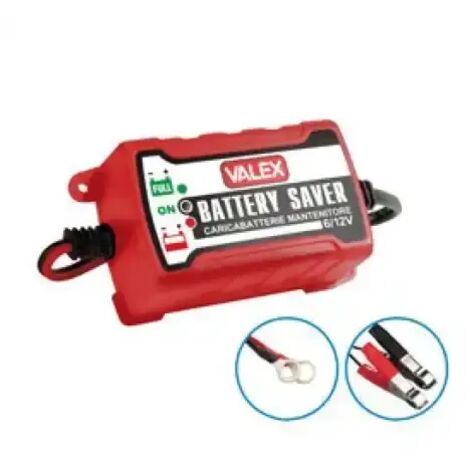 CARICABATTERIA E MANTENITORE DI CARICA BATTERY SAVER BATTERIA LITIO VALEX