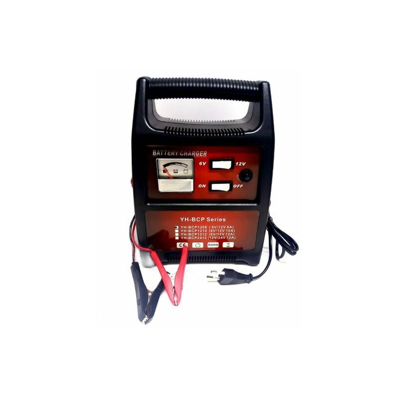 Image of Exsensa - caricabatteria portatile auto moto barca camper 6-12 v 8 ampere caricabatterie