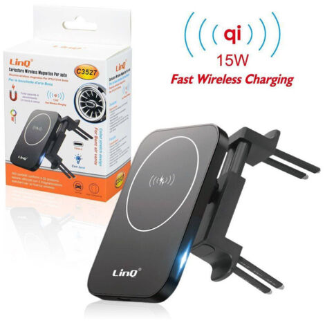 Caricabatteria Wireless Auto Qi 15w Smartphone In Aria Mercedes Benz Luce C3527