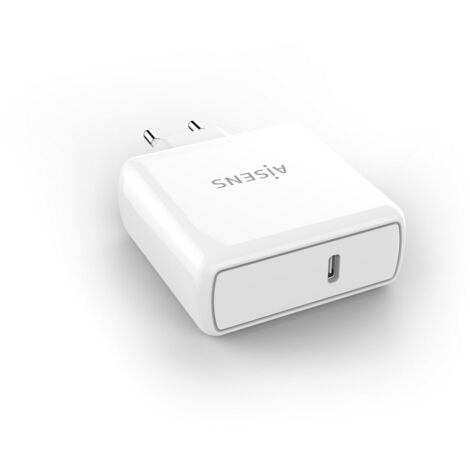 Caricabatterie Aisens PD 3.0 QC 3.0 Bianco 60 W USB-C