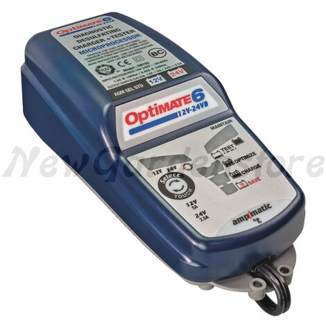 Caricabatterie Optimate 4 TecMate Dual Program mantenitore per batterie 12V  auto e moto + tester