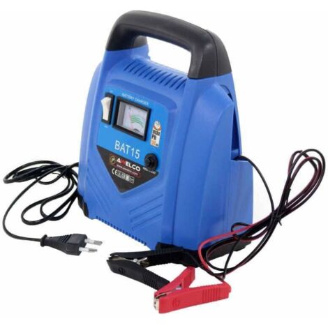 CARICABATTERIE BATTERIA BAT 15 AWELCO 12V 24 V PORTATILE RICARICA AUTO MOTO 550