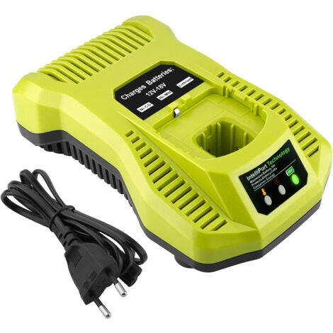 PEDONY Caricabatterie, caricabatterie sostitutivo 3A 12V-18V P117 compatibile con batteria per utensili Ryobi ONE+ P108 P107 P104 P105 P102 P103 (solo caricabatterie, batteria non inclusa)